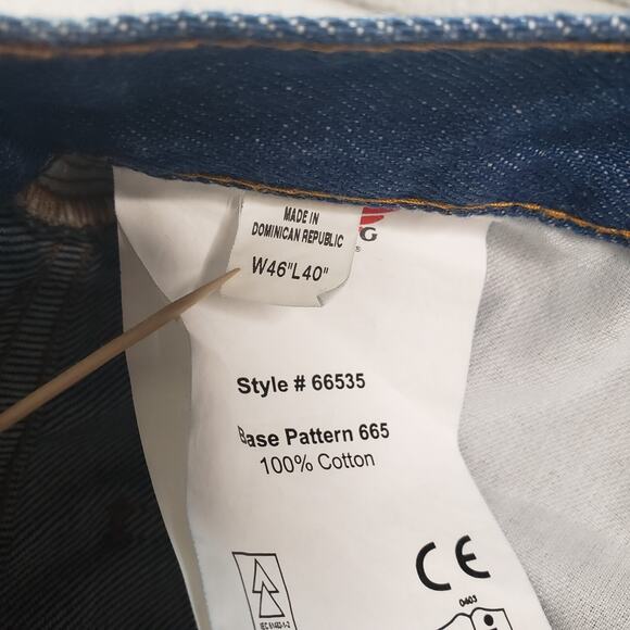 Red Wing FR Jeans Men's 46x38 Flame Resistant Work Pants Denim Blue Cotton NWT - Picture 6 of 11